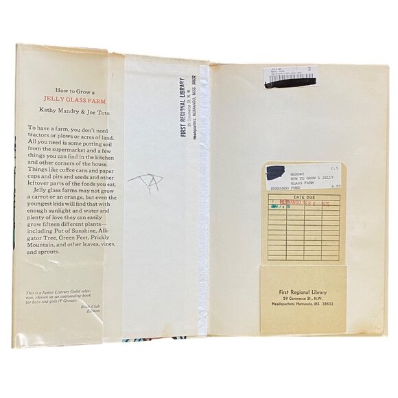 How to Grow a Jelly Glass Farm Hardcover Book Club Edition Vintage 70s Homeschoo - Picture 3 of 10